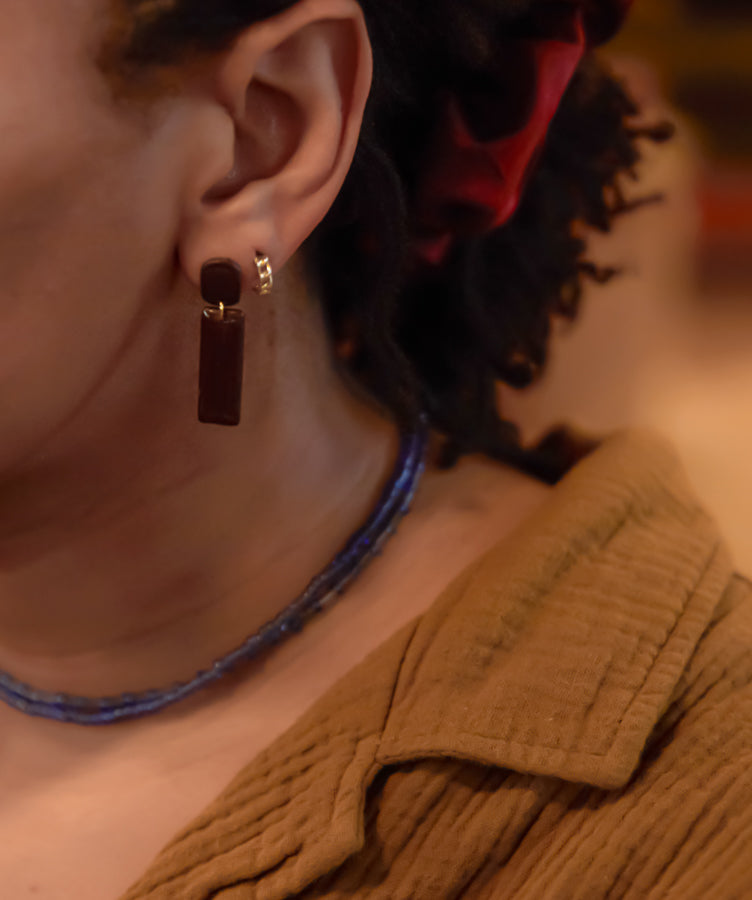 Deep Brown Mini Classic Dangles