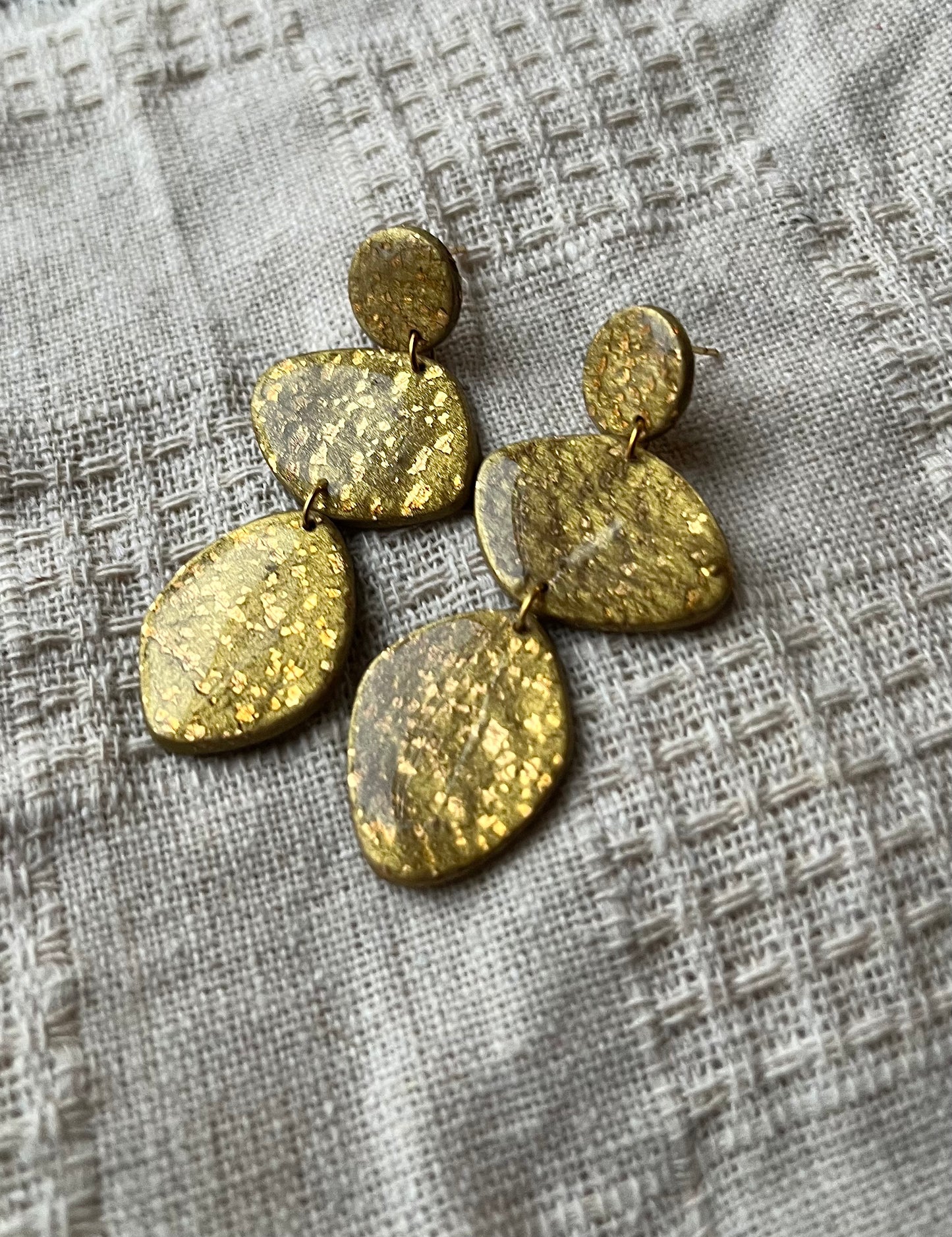 Speckled Gold Dangles