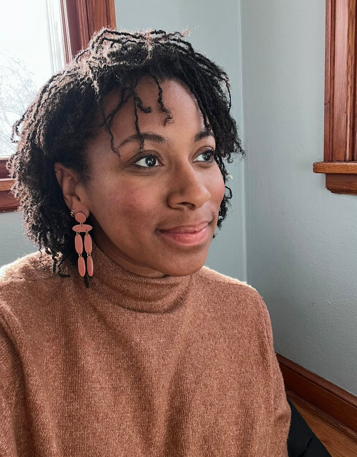 Rusty Pink Christina Dangles