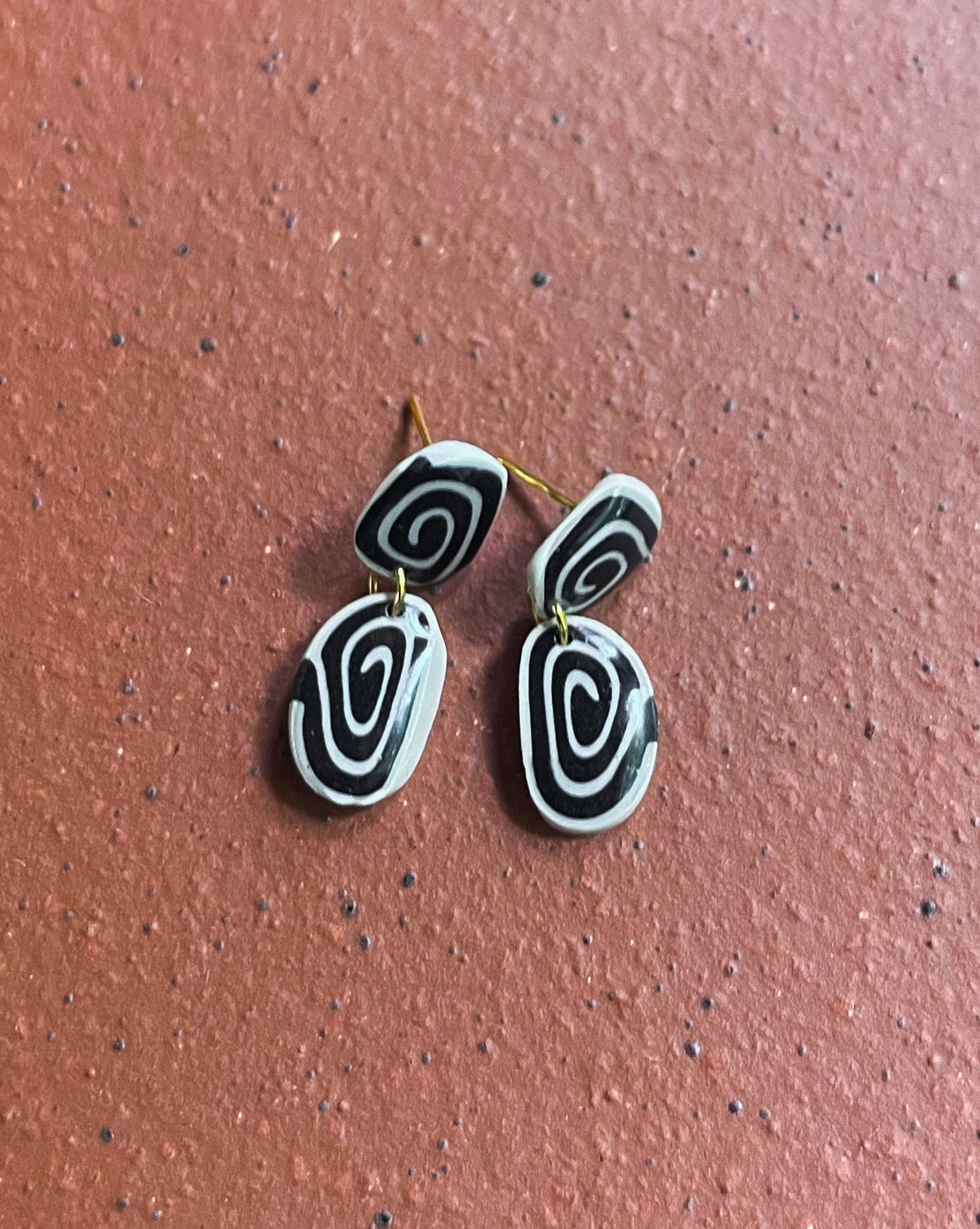 Mini Organic Spiral Dangles