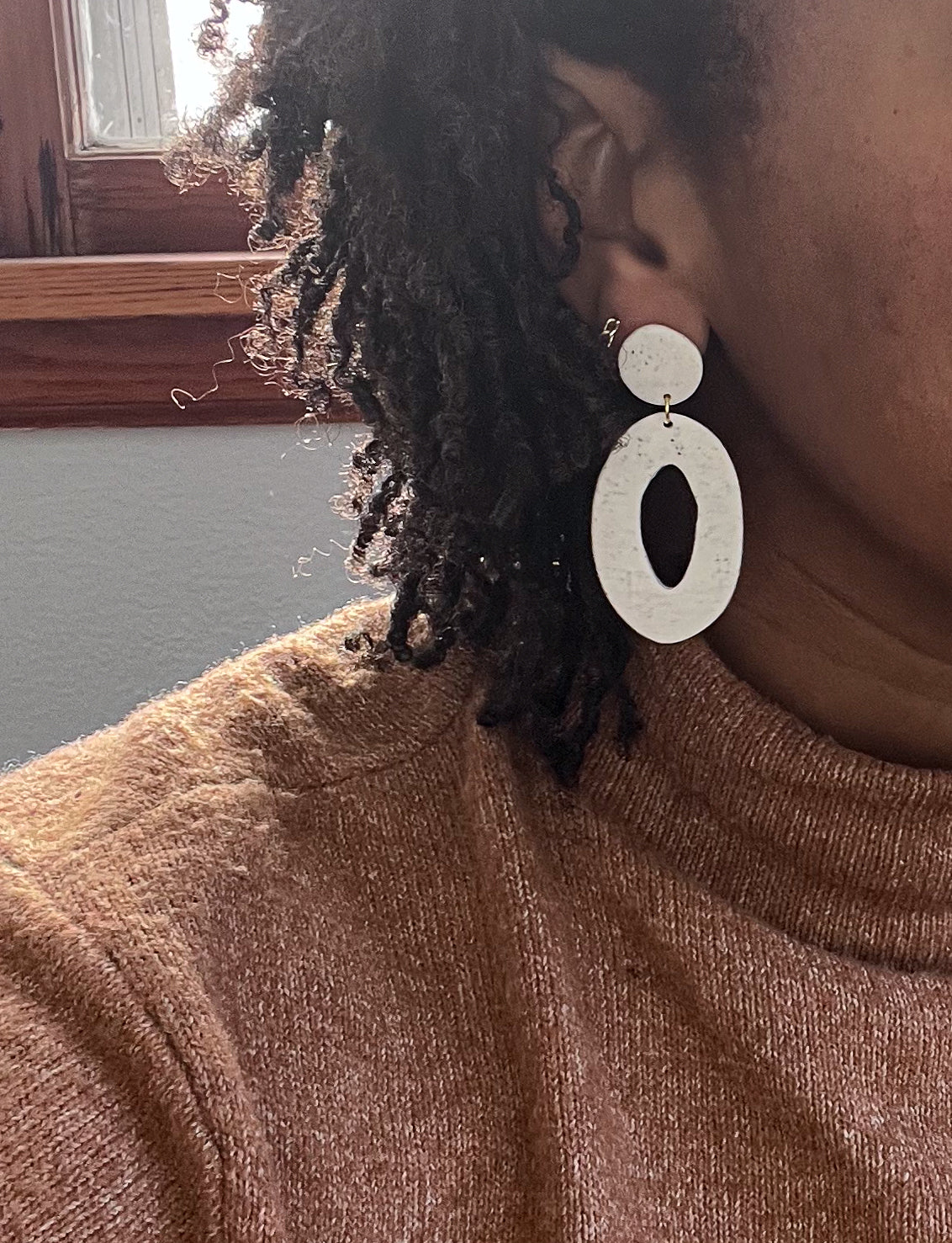 Cool Vanilla Bean Oval Dangles - Sale!