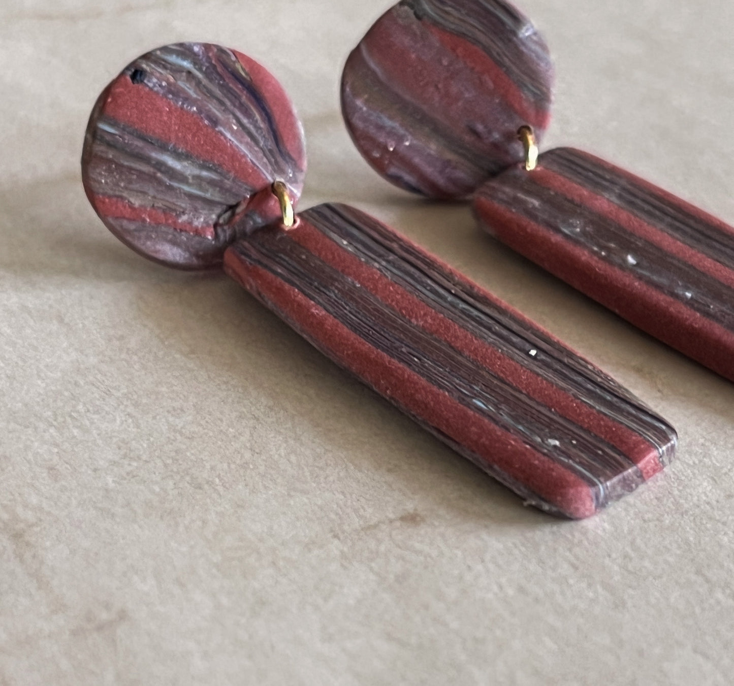 Rustic Striped Dangles