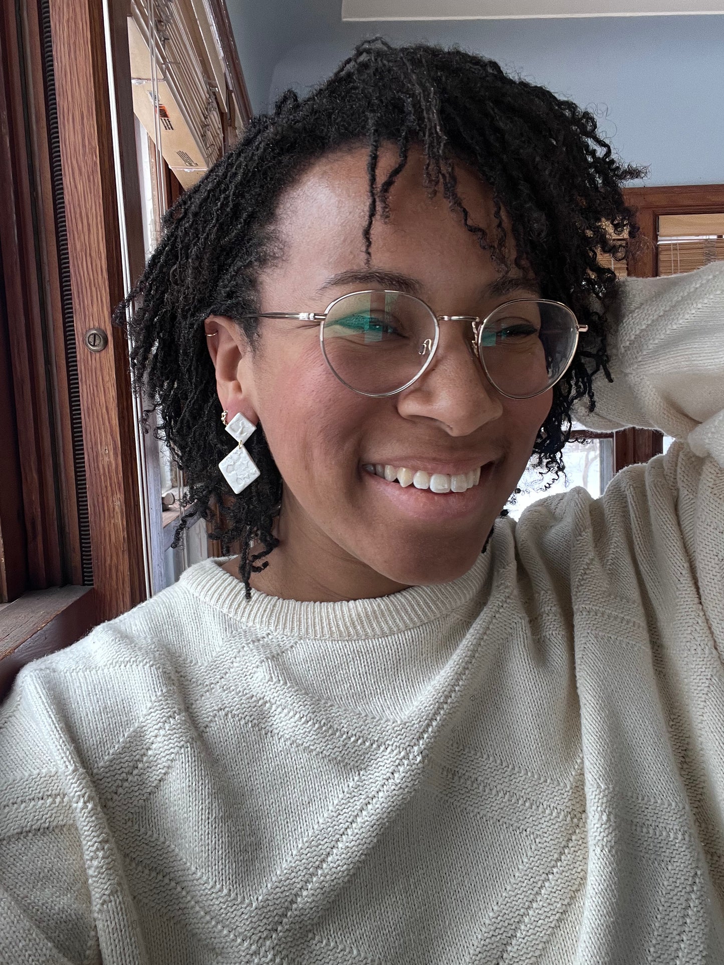 Textured Pearl Mini Dangles