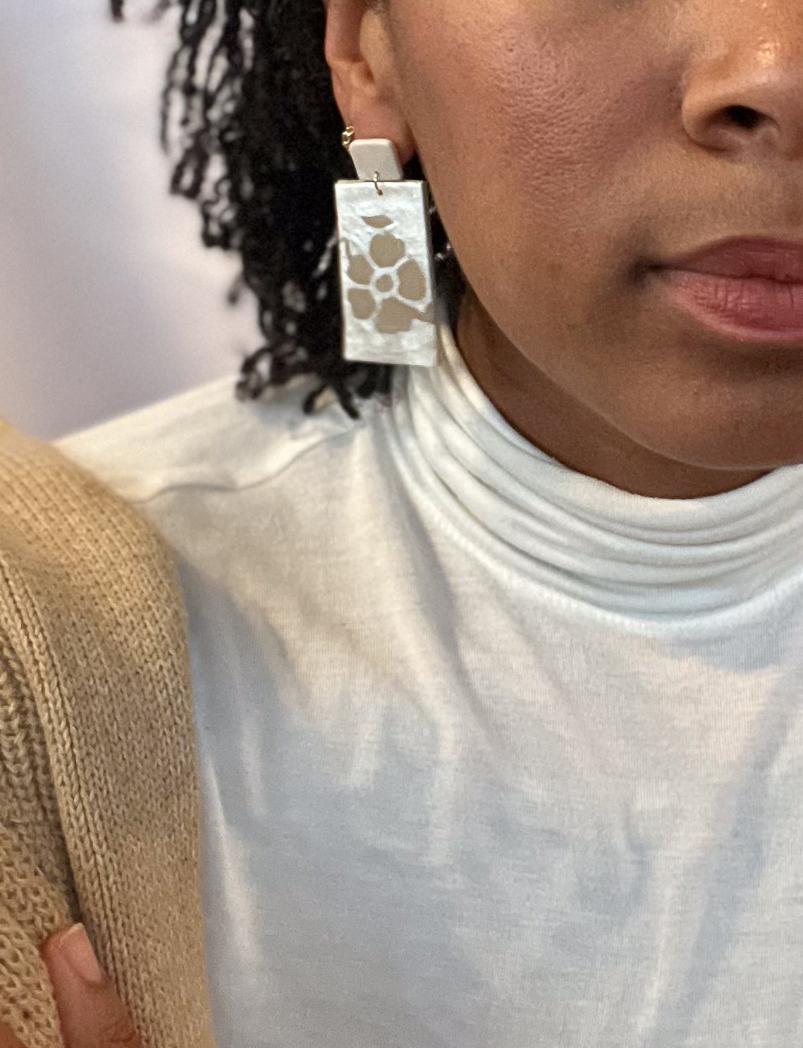 Mixed Media Floral Dangles