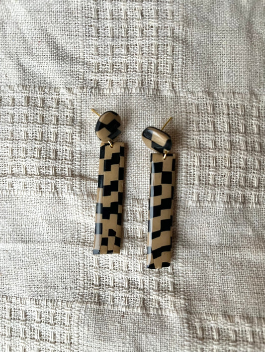 Organic Checkered Dangles