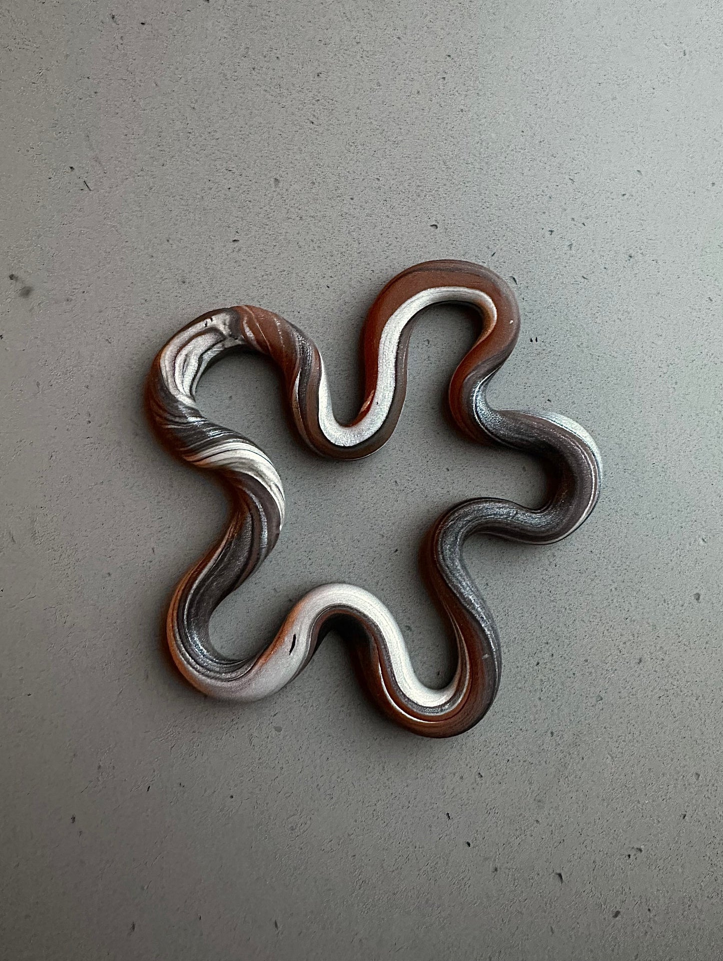 Grey Brown Marble Coaster