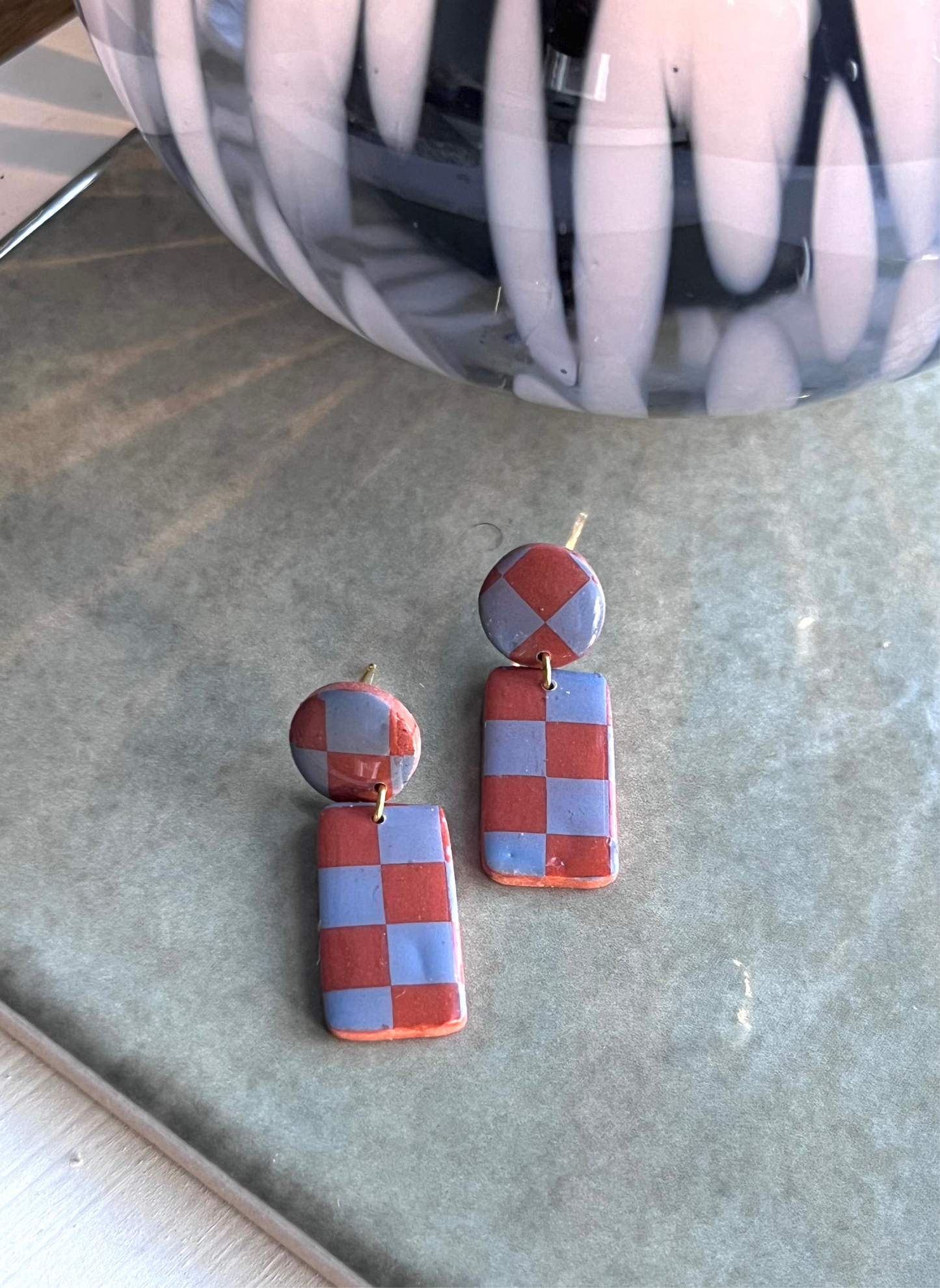 Vintage Feels Checkered Mini Dangles