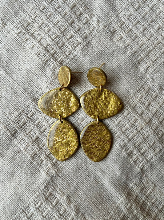 Speckled Gold Dangles