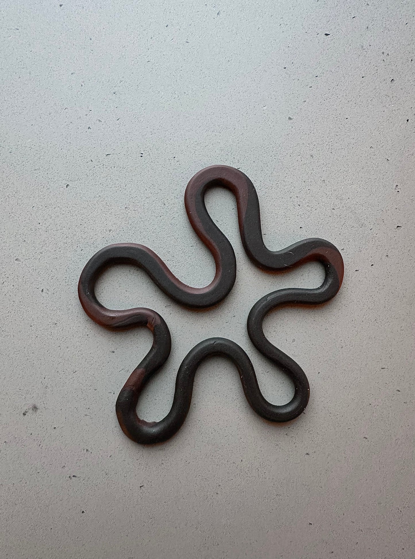 Dark Brown and Black Marble Coaster
