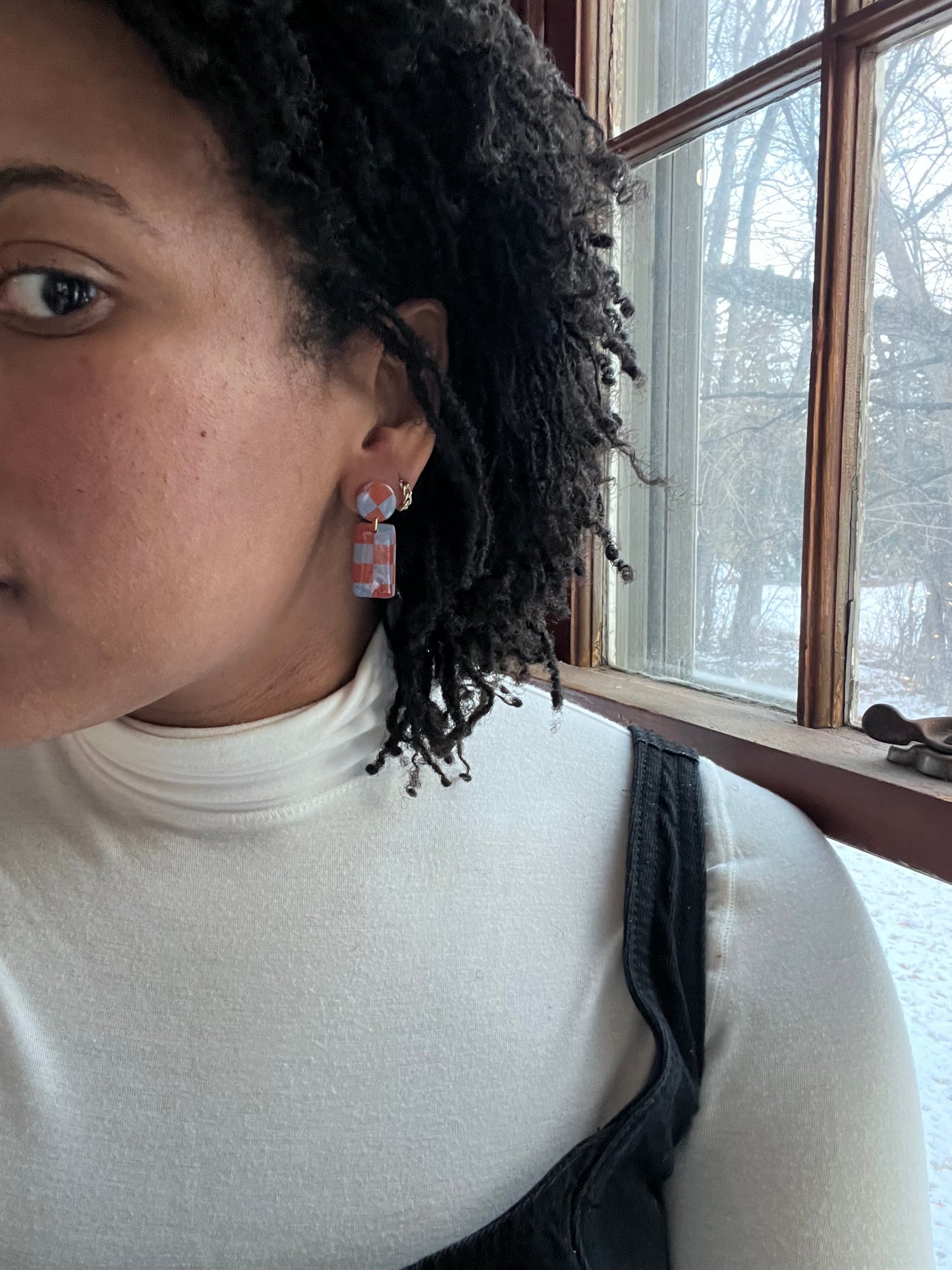Vintage Feels Checkered Mini Dangles