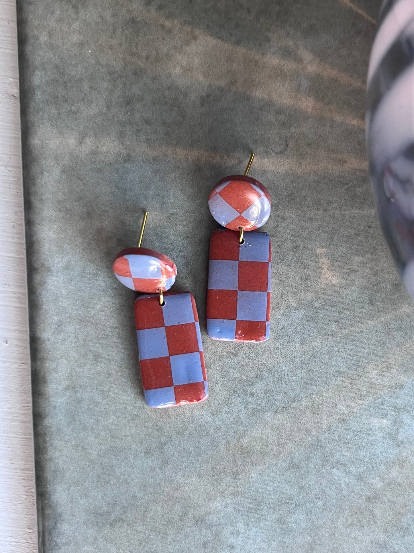 Vintage Feels Checkered Mini Dangles