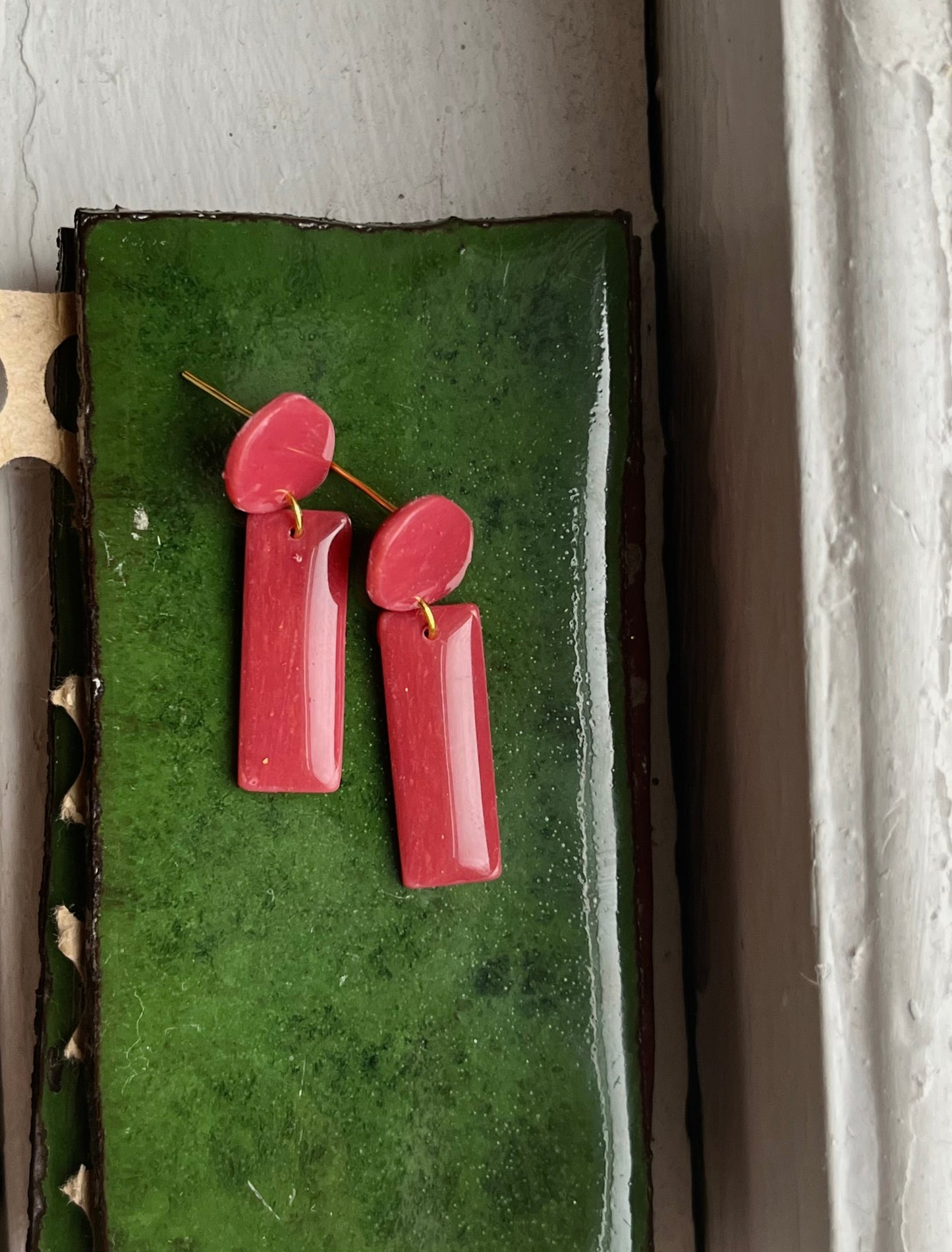 Coral Red Mini Dangles