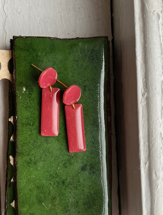 Coral Red Mini Dangles