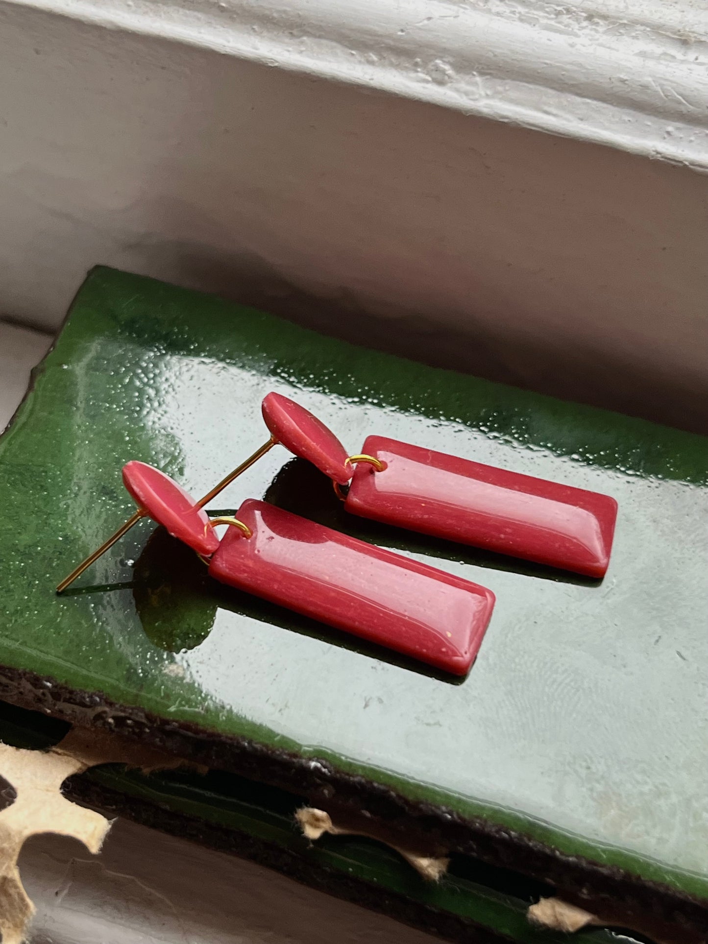 Coral Red Mini Dangles