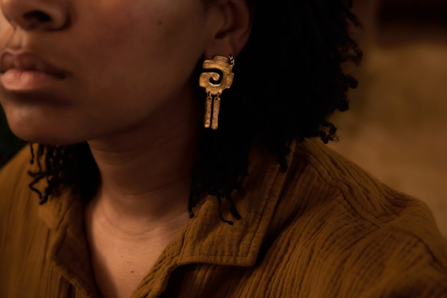 Gold Tribal Dangles