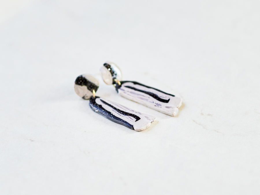 Earthy Striped Dangles