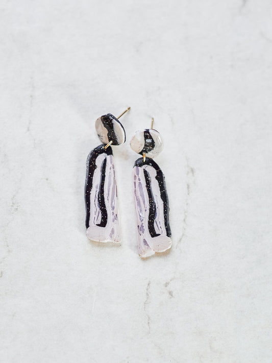 Earthy Striped Dangles