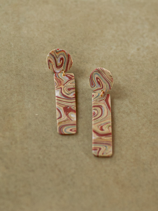 Retro Marble Classic Dangles