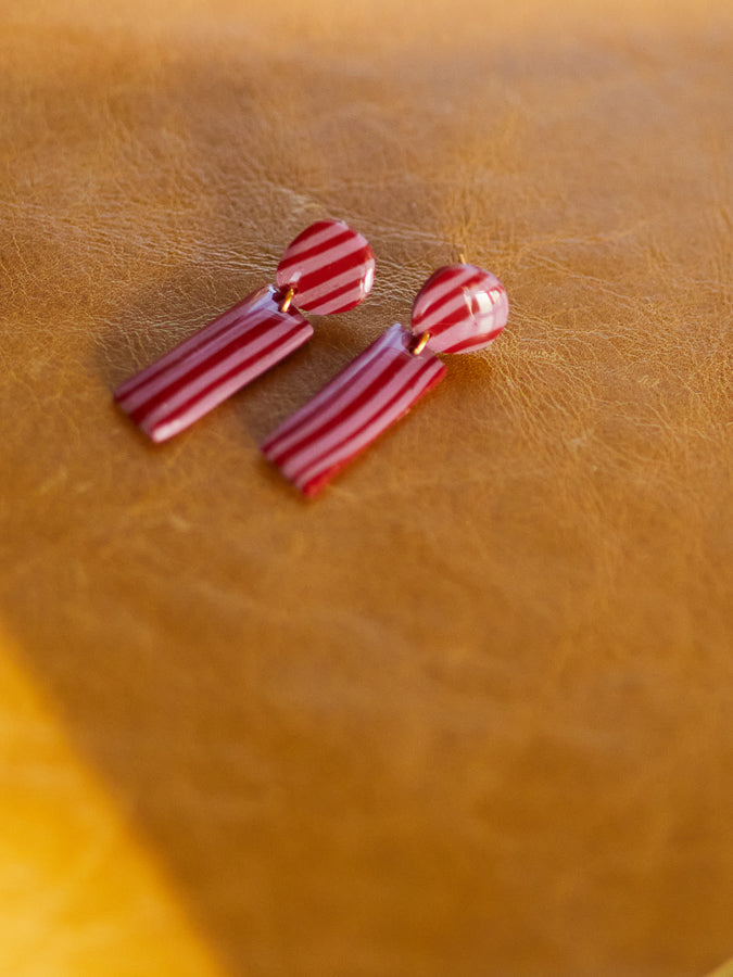 Vintage Pajama Striped Classic Mini Dangles