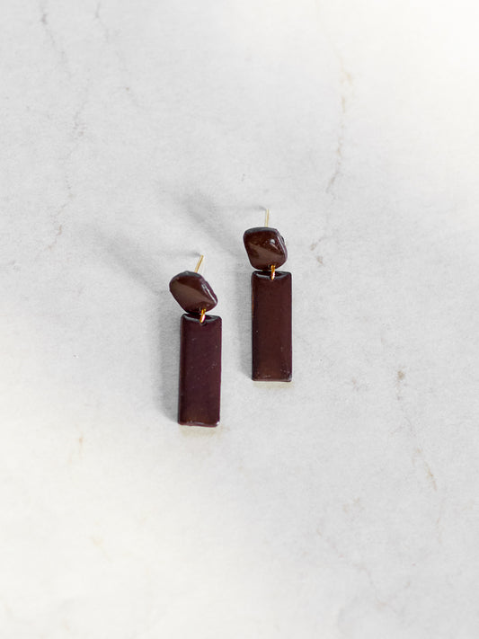 Deep Brown Mini Classic Dangles