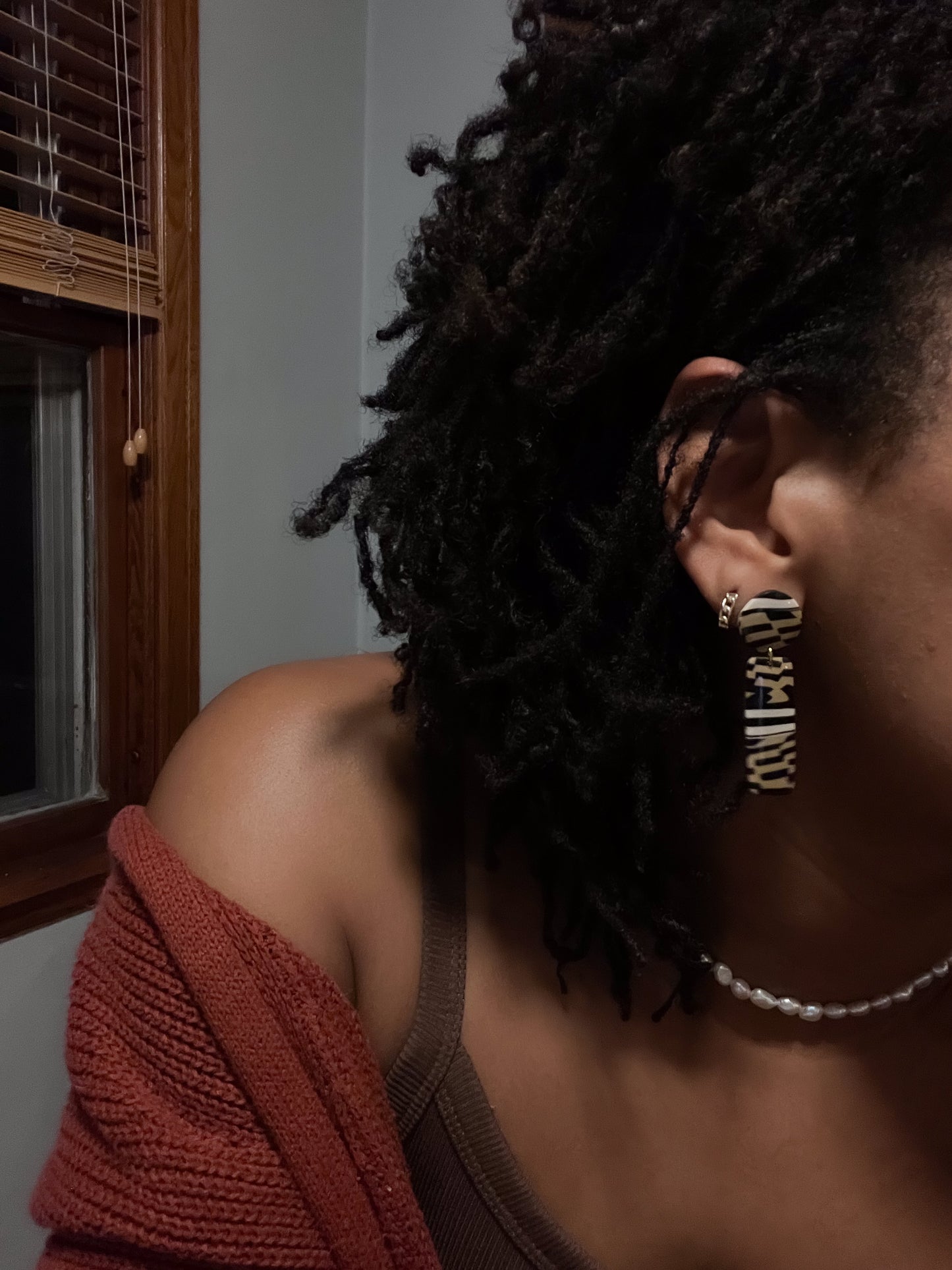 Tribal Stripe Dangles - 14k Gold Filled Posts