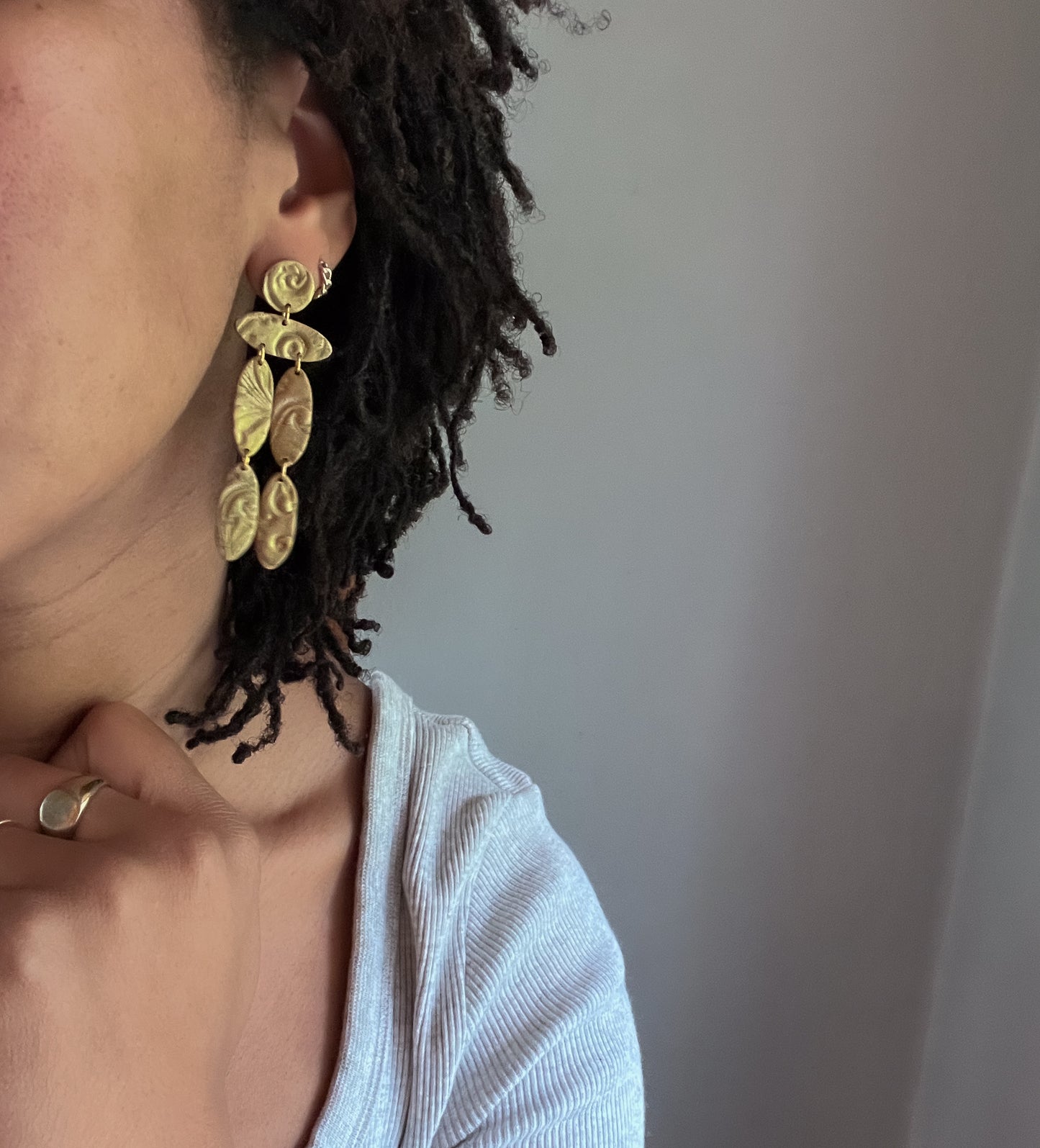 Antique Gold Christina Dangles