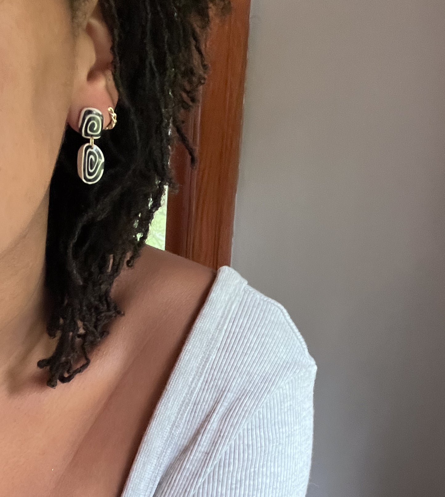 Mini Organic Spiral Dangles