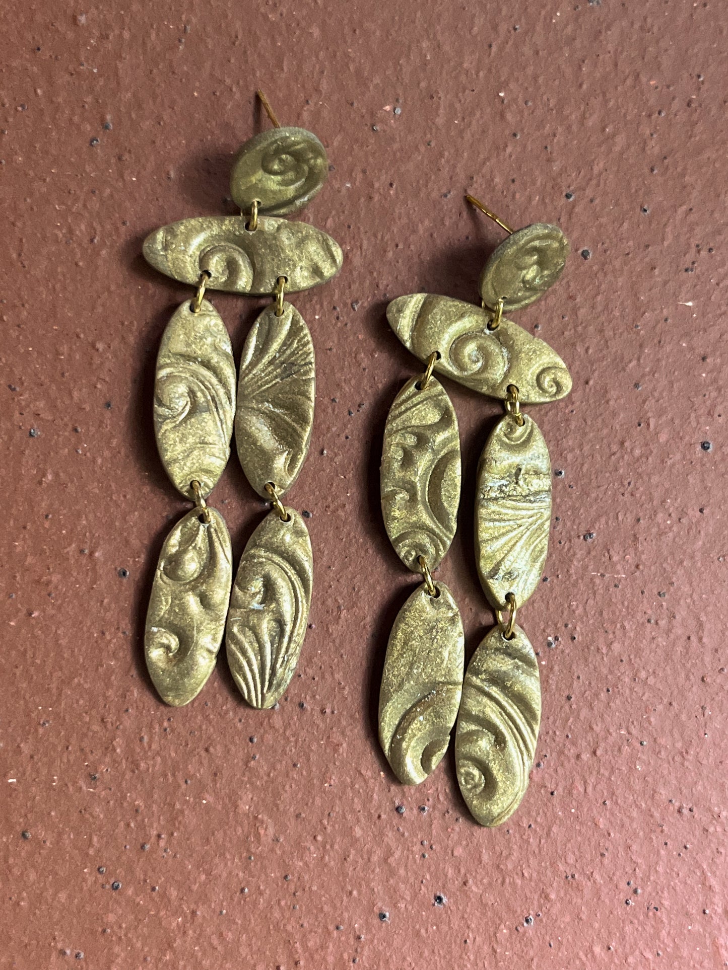 Antique Gold Christina Dangles