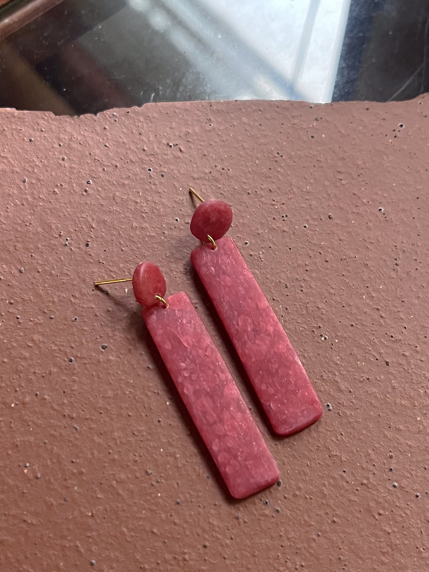 Fushia-Red Dangles