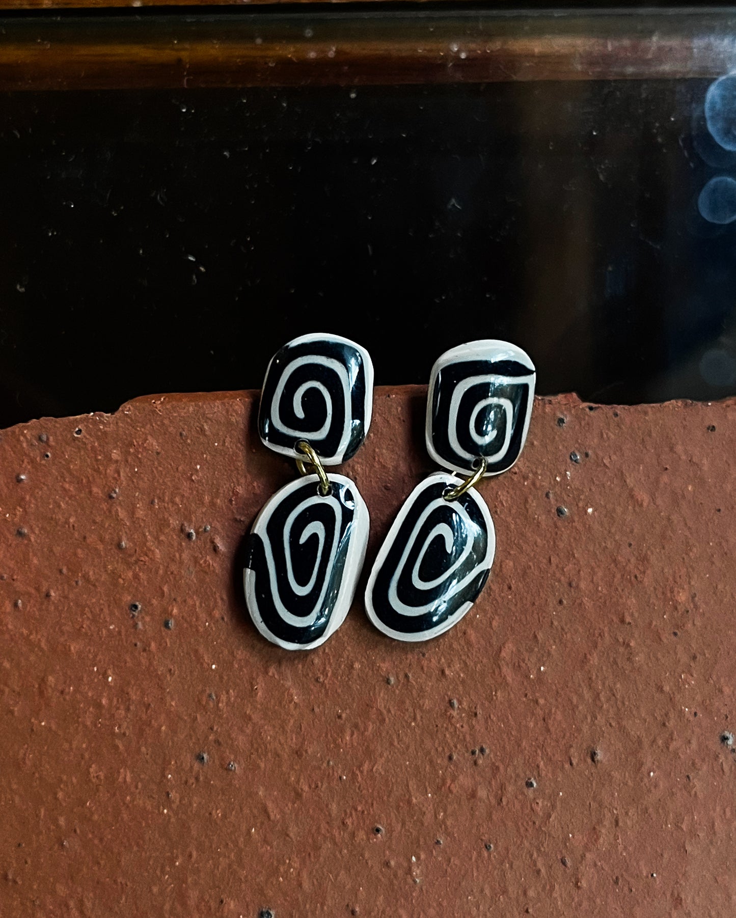 Mini Organic Spiral Dangles