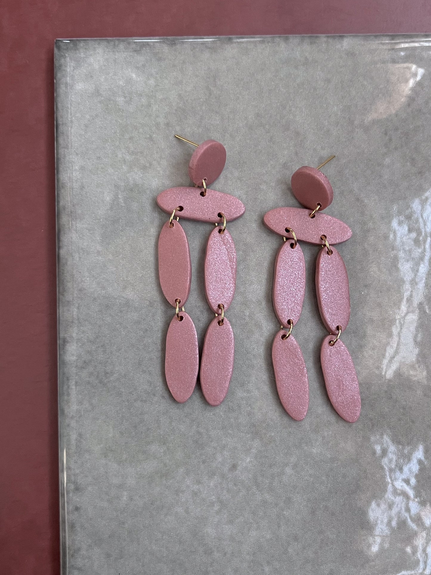 Rusty Pink Christina Dangles