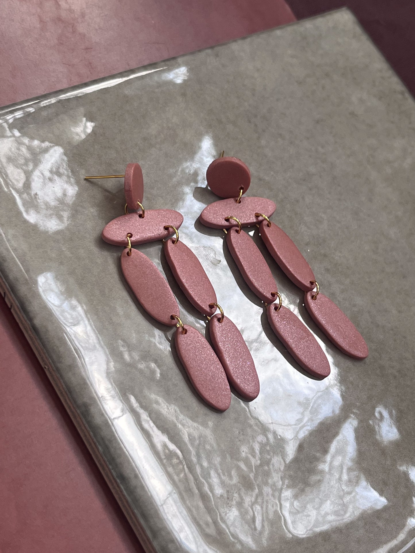 Rusty Pink Christina Dangles