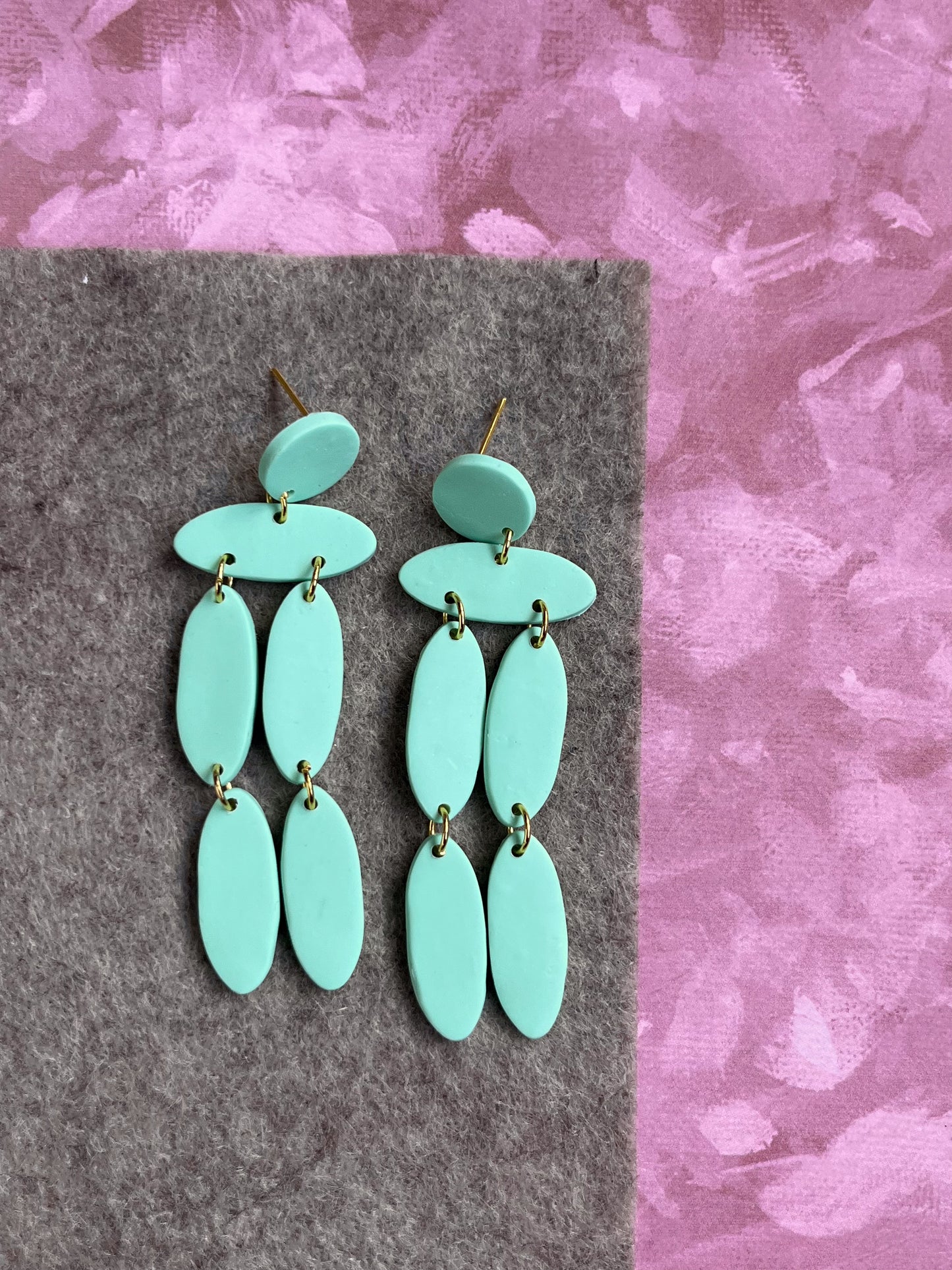 Back in Stock! Christina Dangles in Mint Green