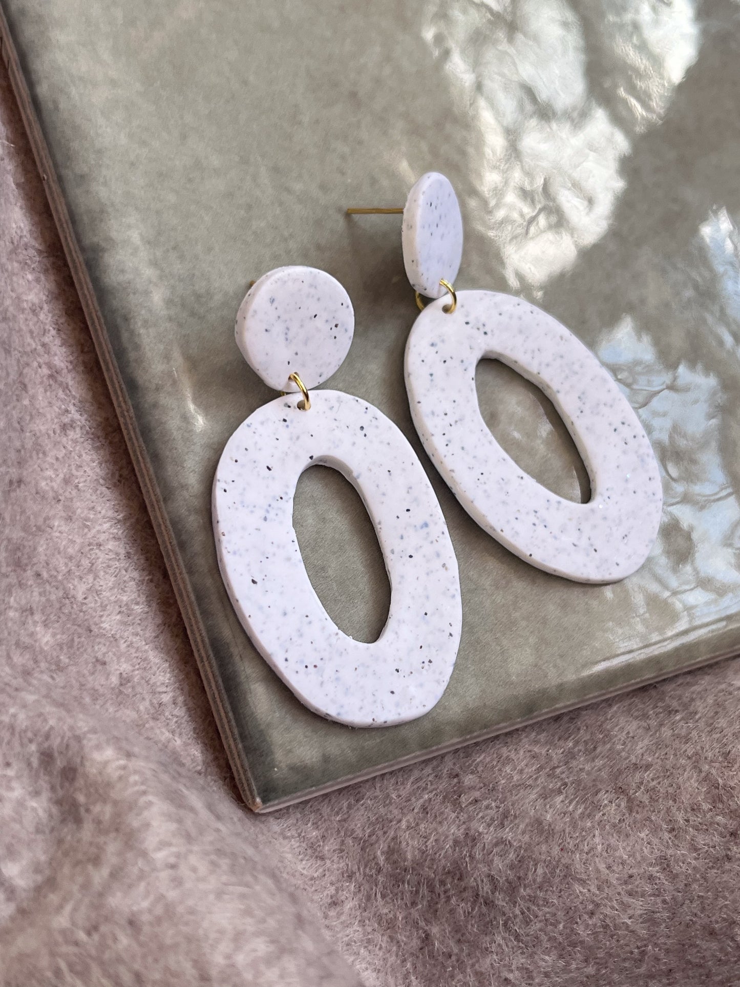 Cool Vanilla Bean Oval Dangles - Sale!