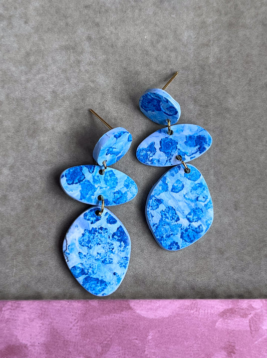 Blue Spotted Classic Dangles