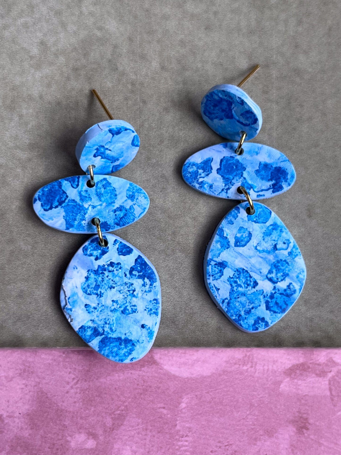 Blue Spotted Classic Dangles