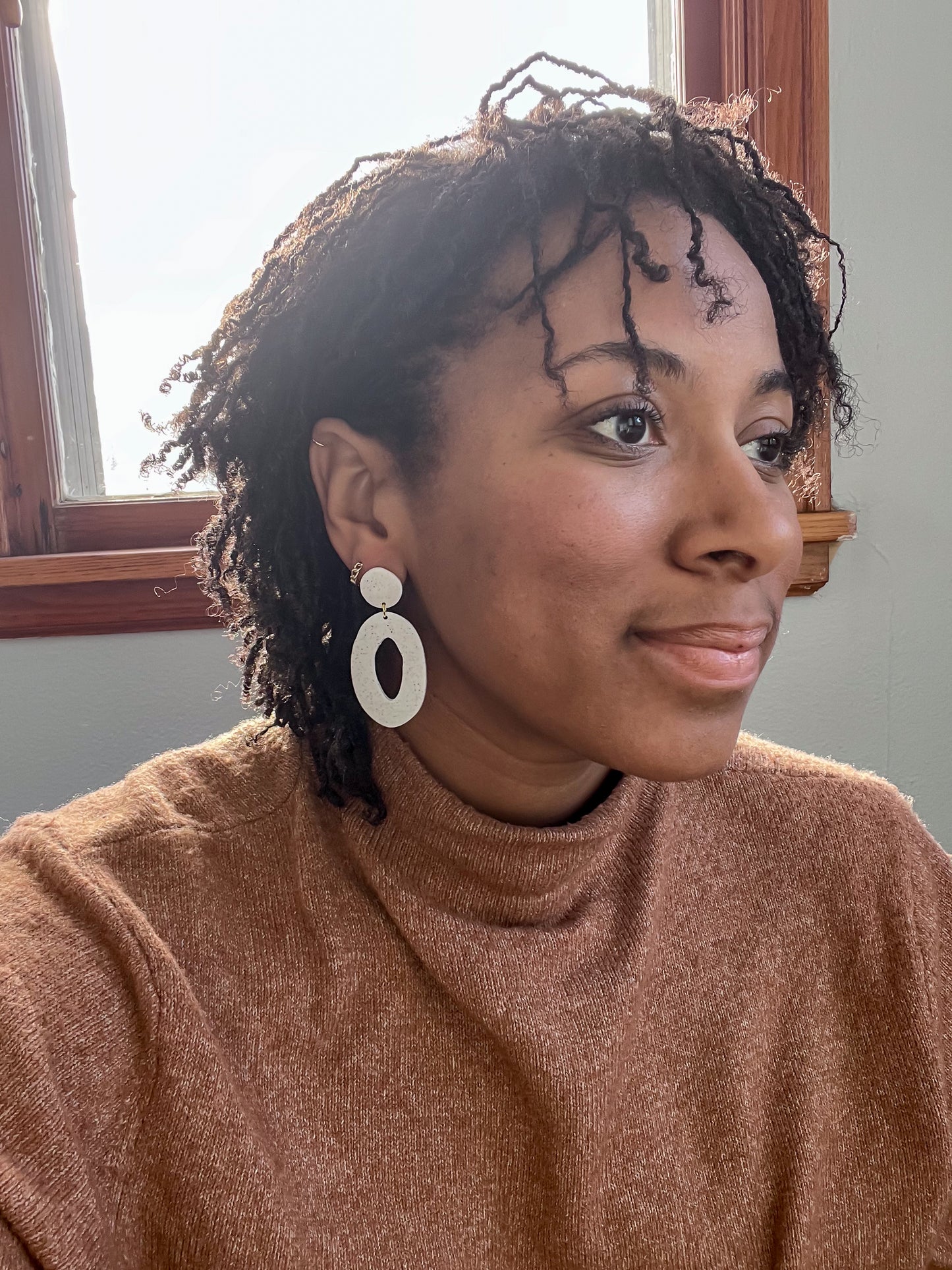 Cool Vanilla Bean Oval Dangles - Sale!