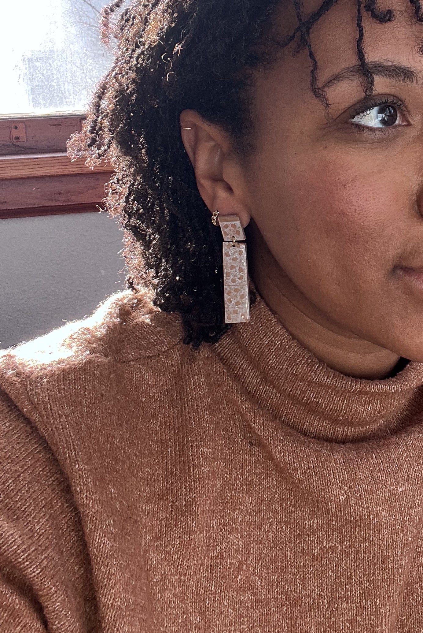 Faded Floral Dangles