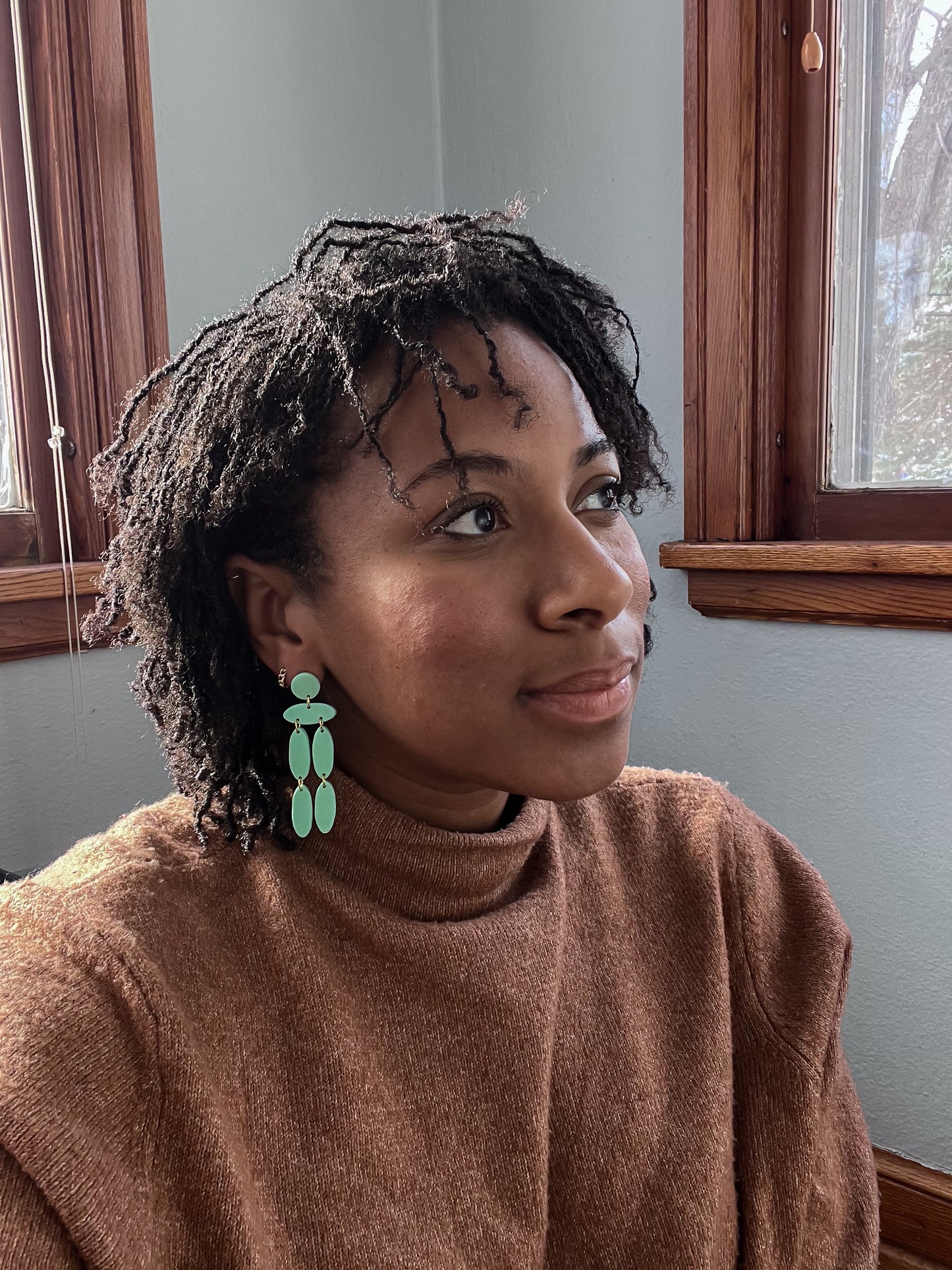 Back in Stock! Christina Dangles in Mint Green