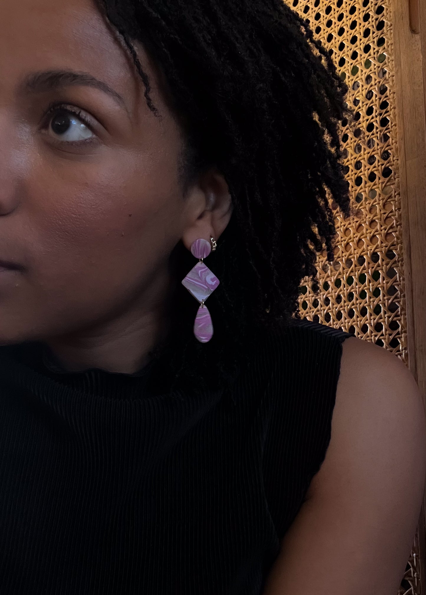 Translucent Magenta Dangles