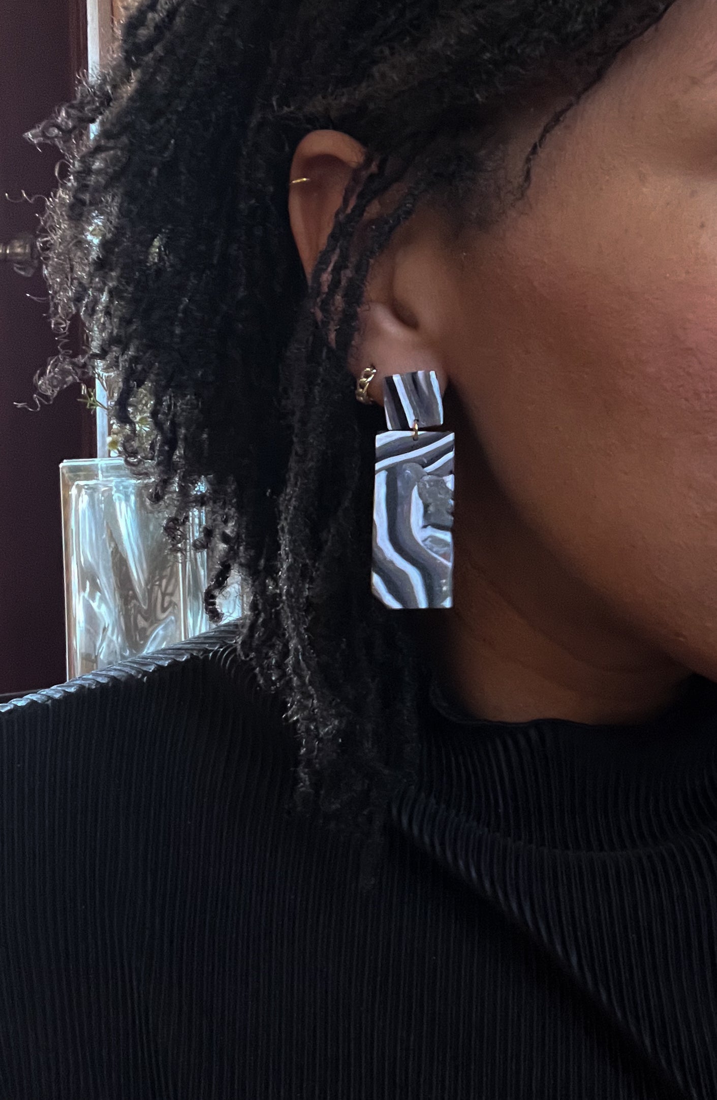 Organic Striped Dangles