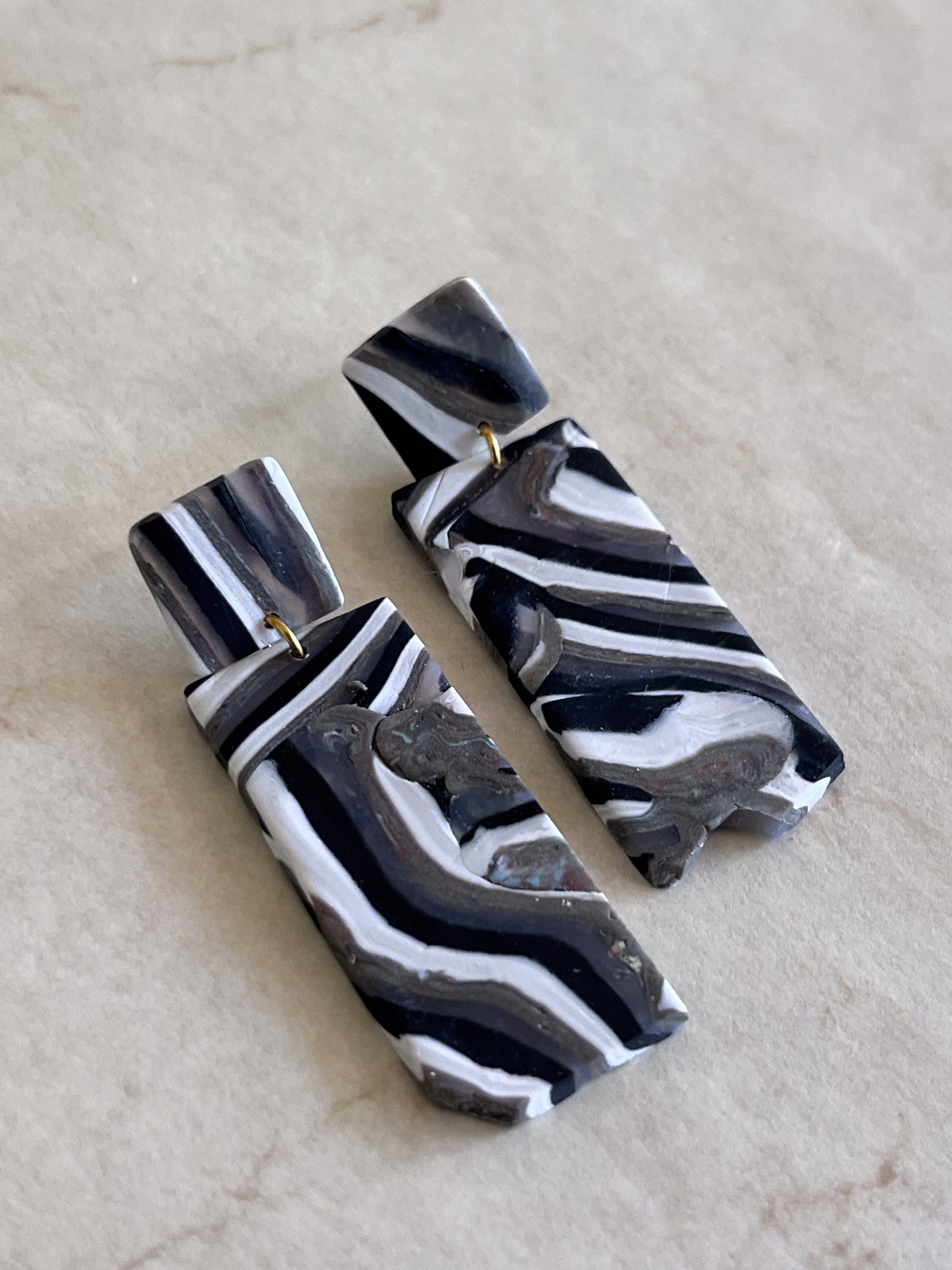 Organic Striped Dangles