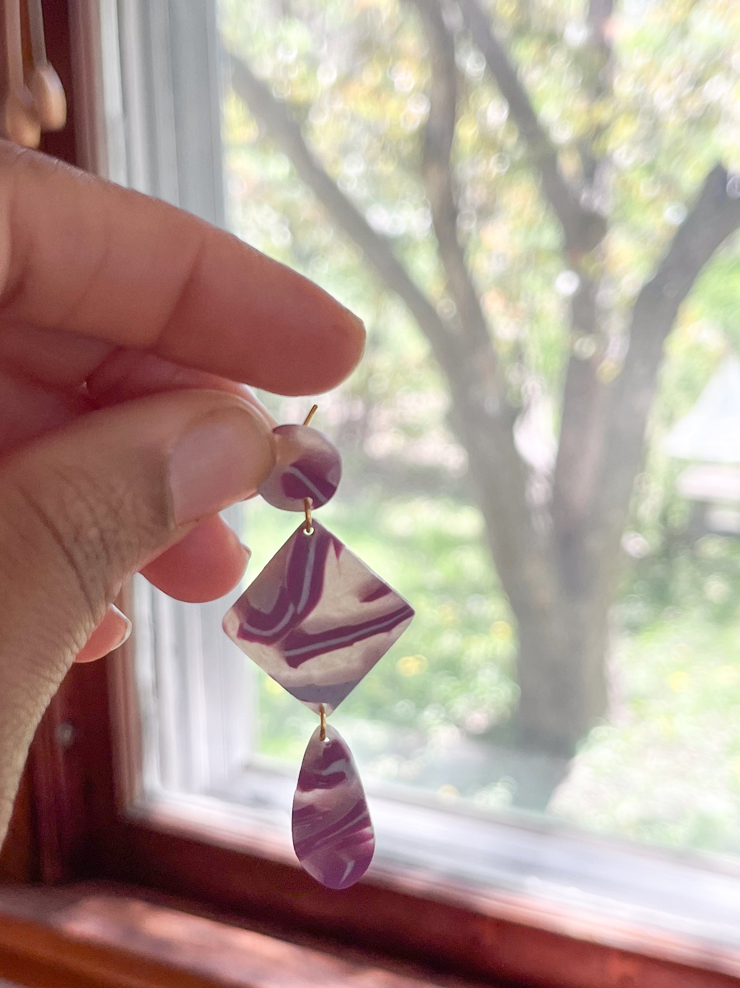 Translucent Magenta Dangles