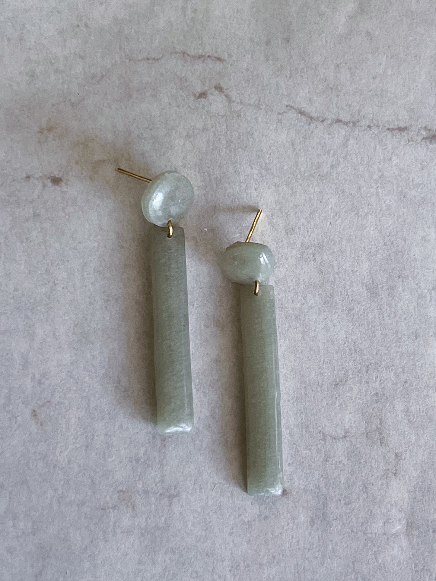Minimal Translucent Moss Dangle