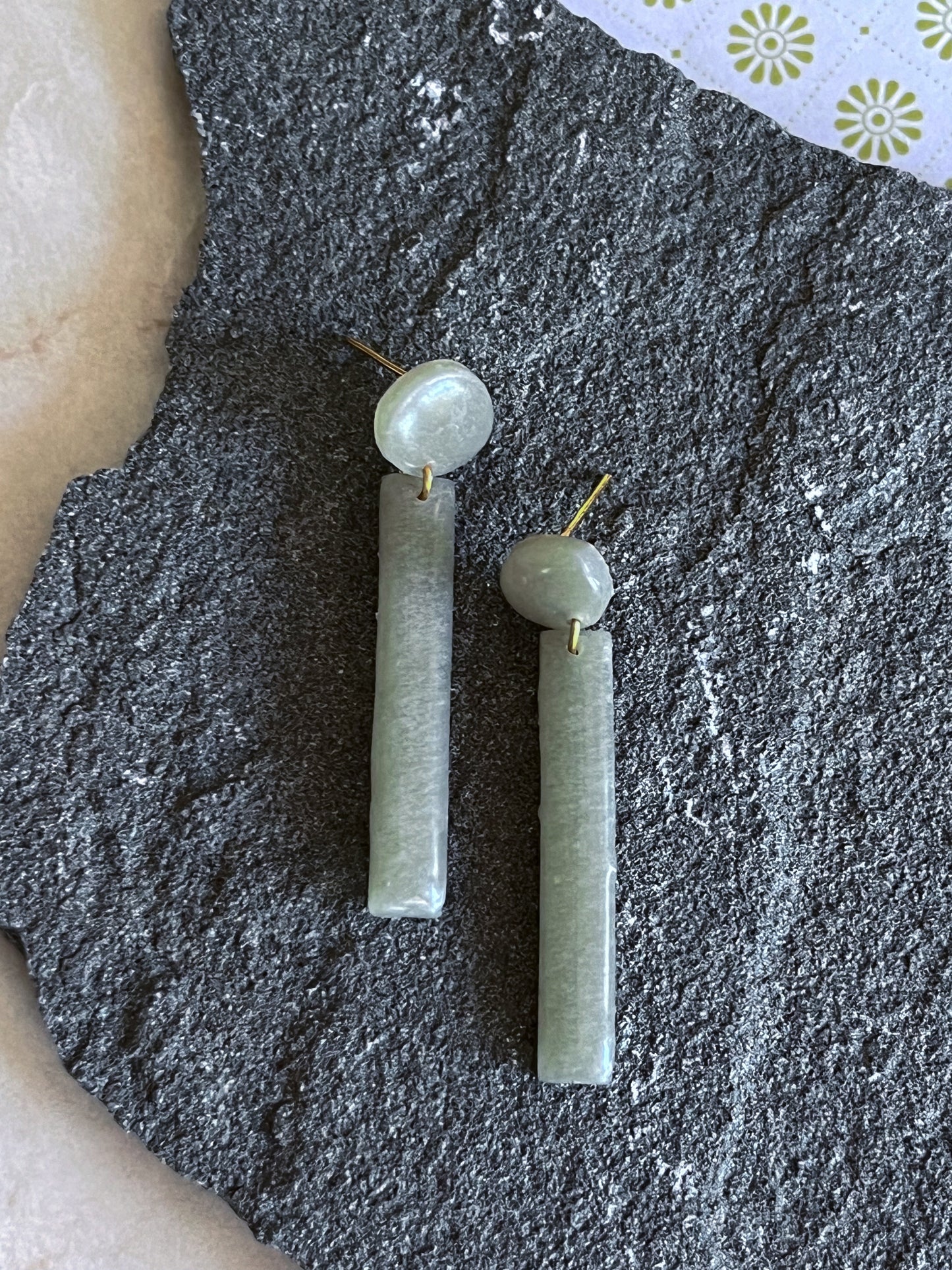 Minimal Translucent Moss Dangle