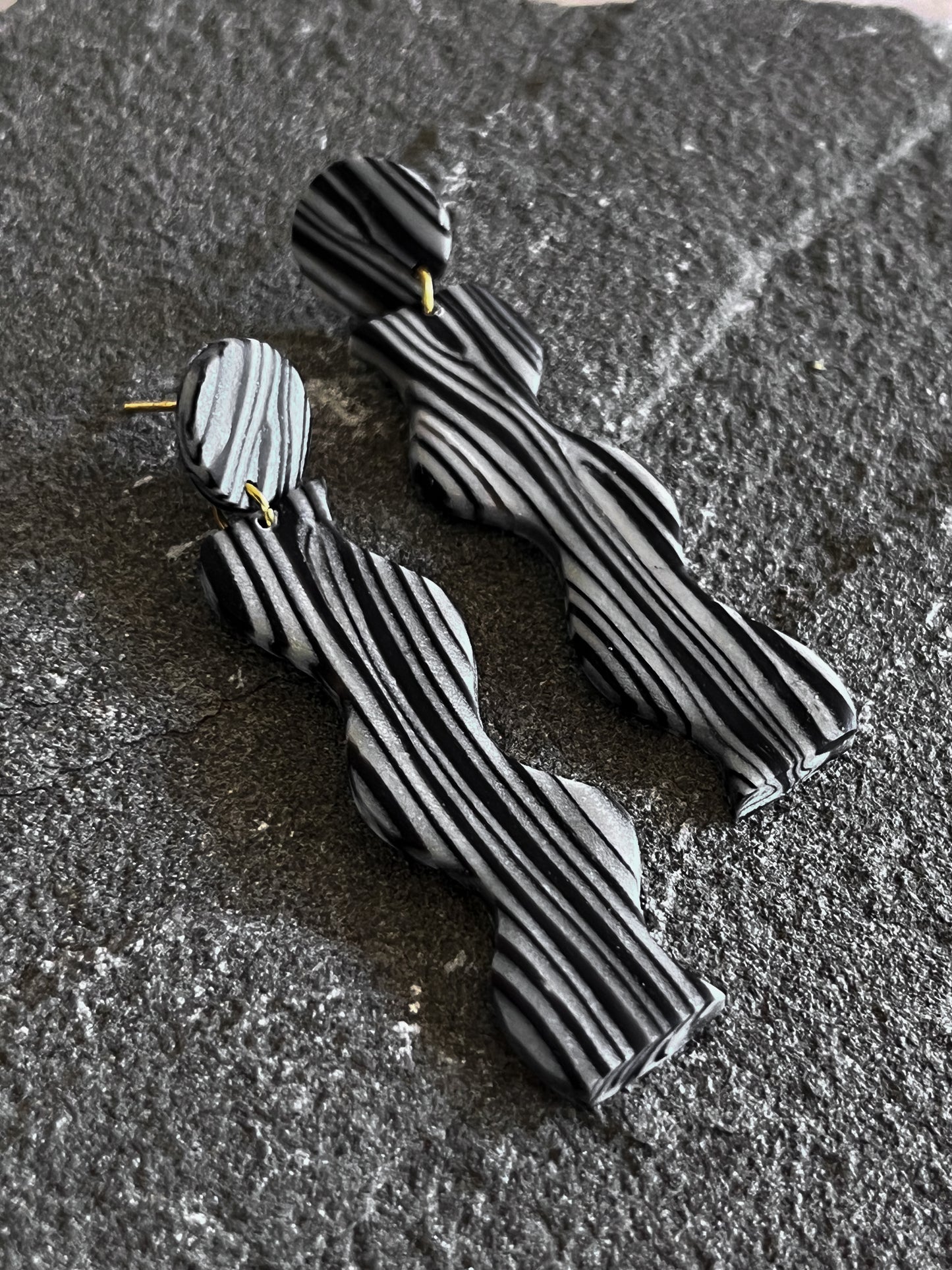Wavy Striped Dangles