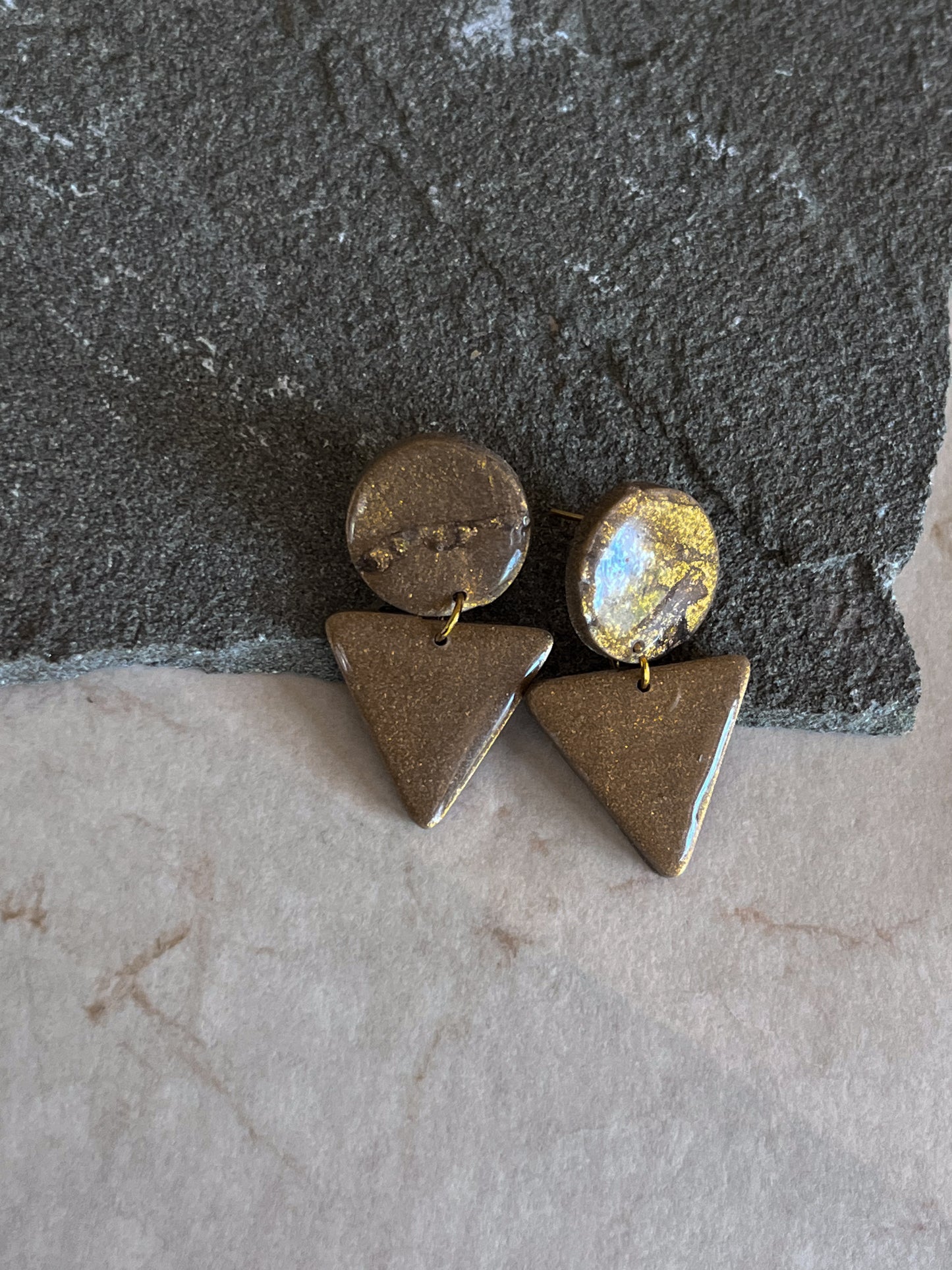 Mini Antique Gold Tribal Dangle