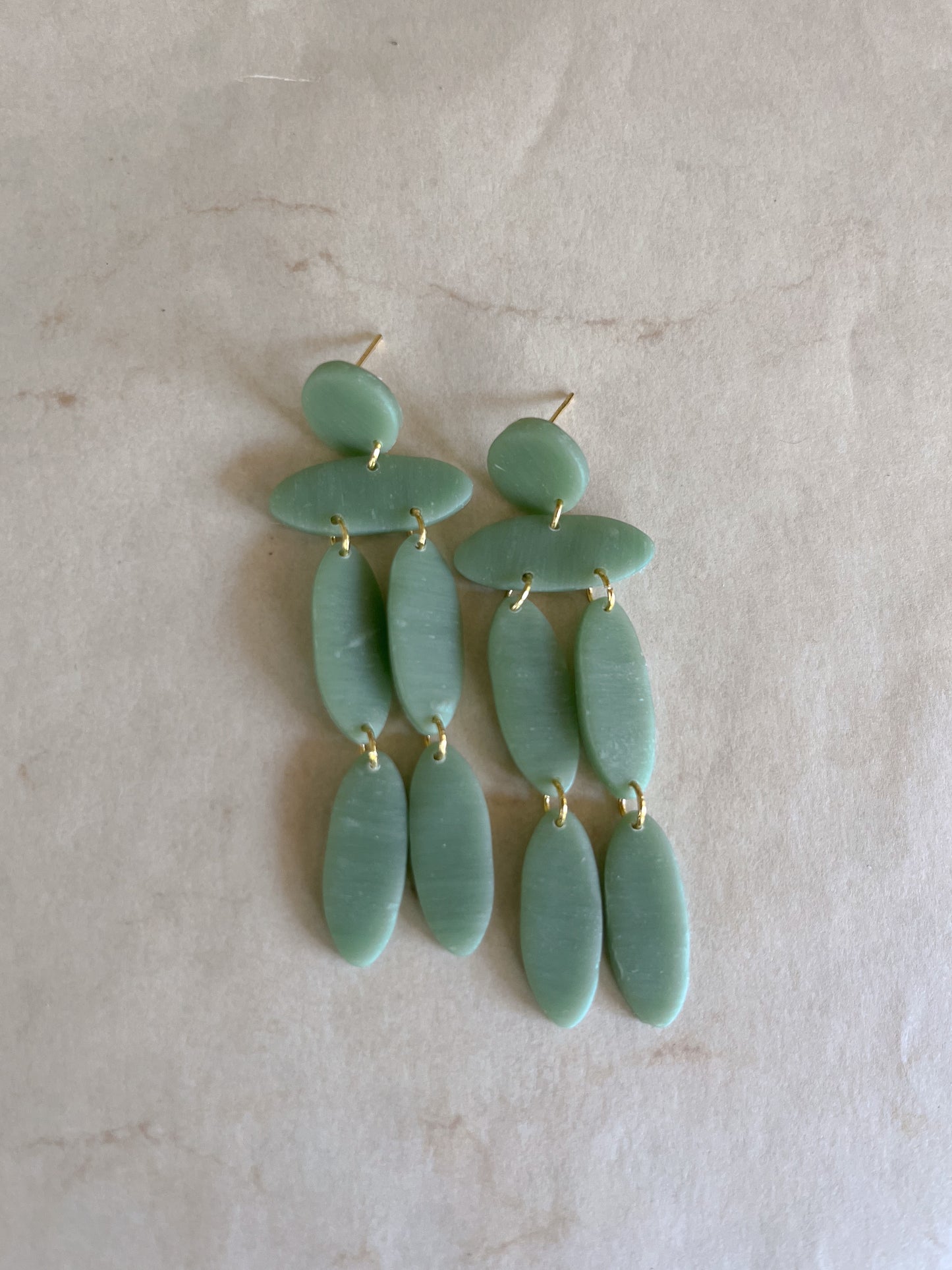 Christina Dangles in Translucent Green