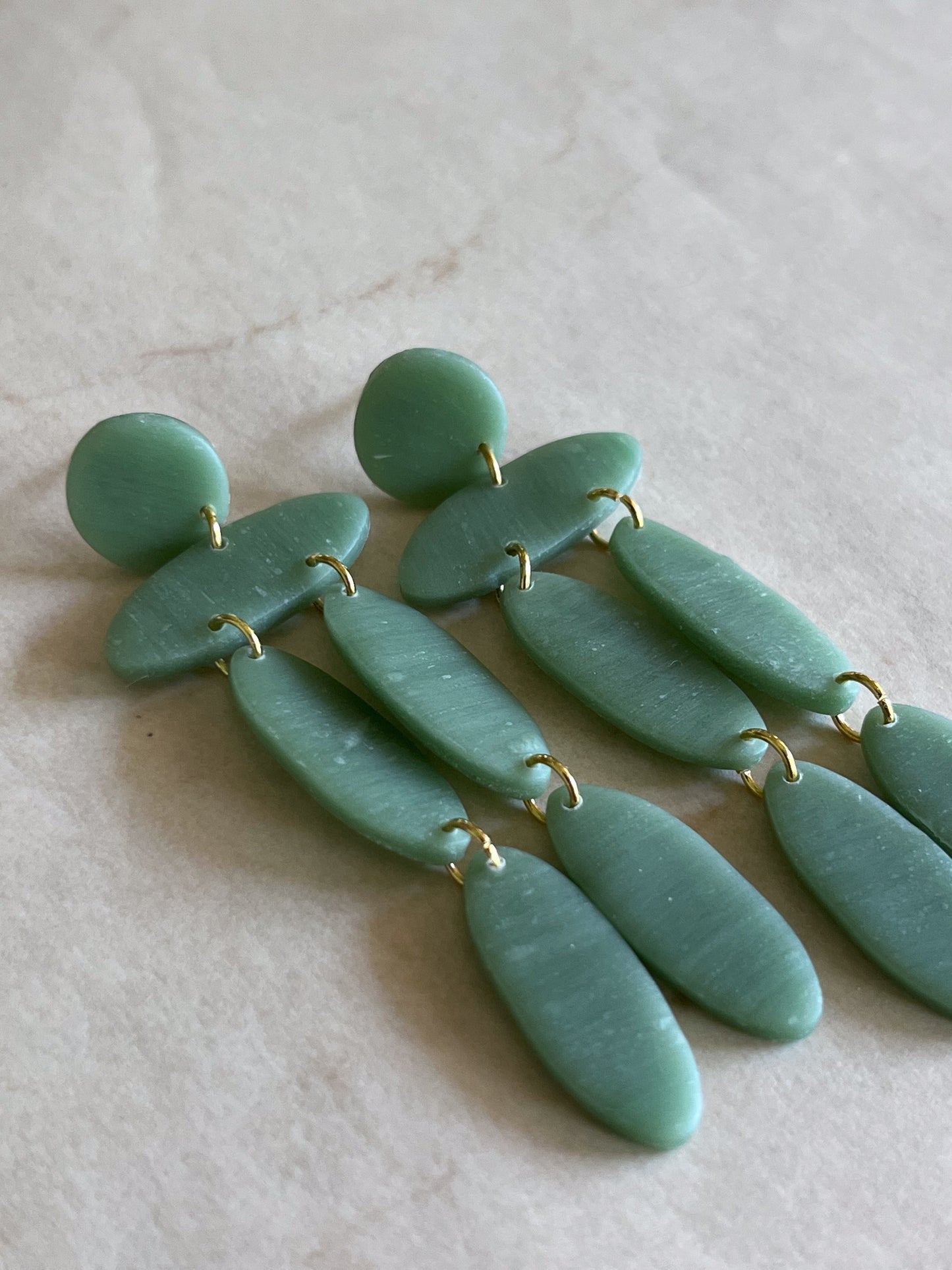 Christina Dangles in Translucent Green