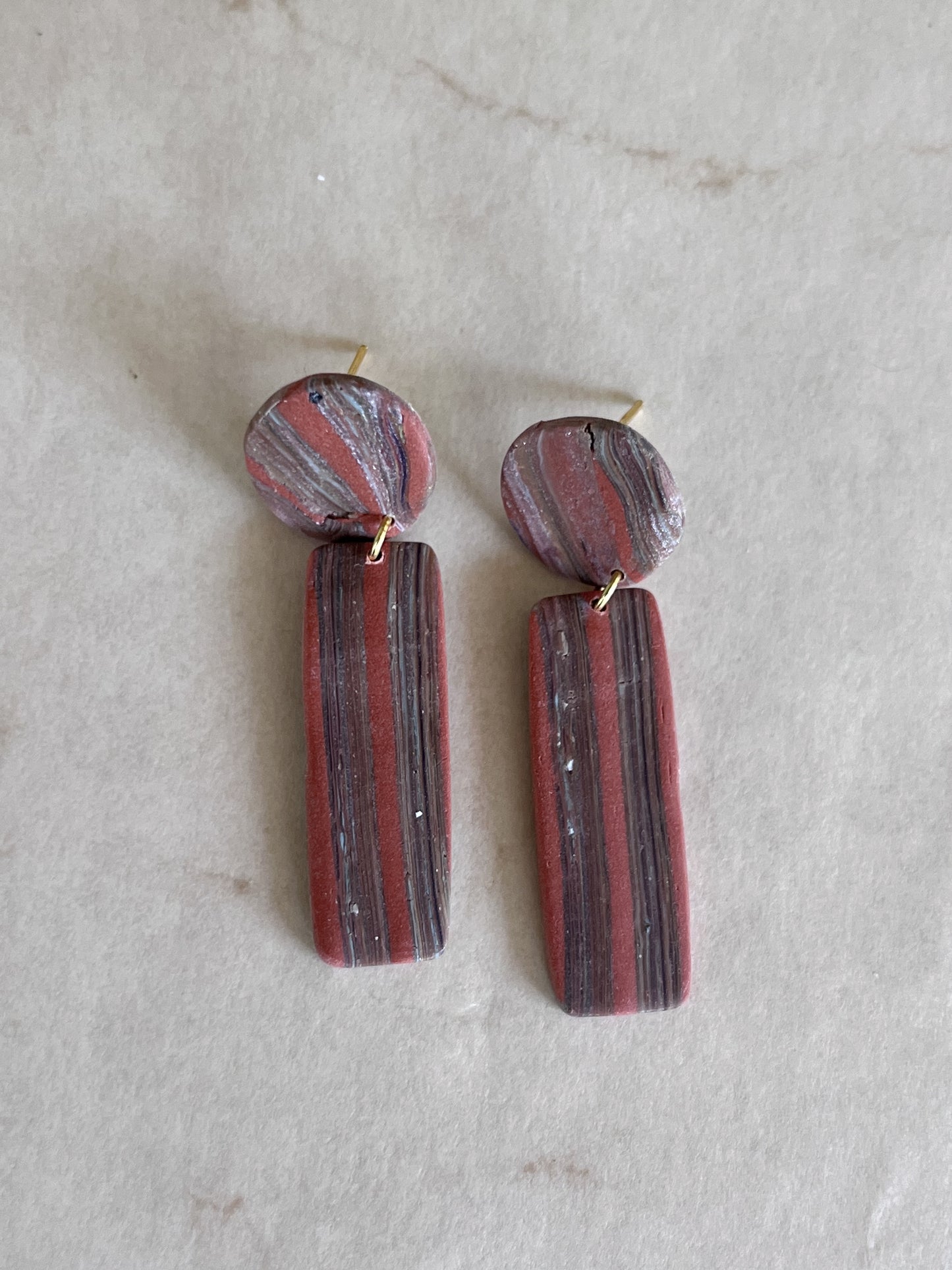 Rustic Striped Dangles